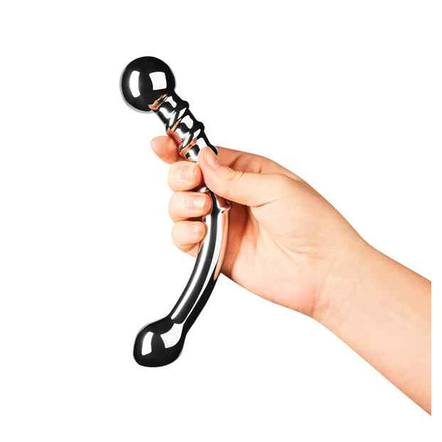 Le Wand Stainless Steel Bow Metalldildo Silber 17,8 cm