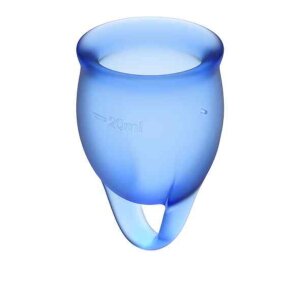 Satisfyer - Feel Confident Menstrual Cup Set Dark Blue