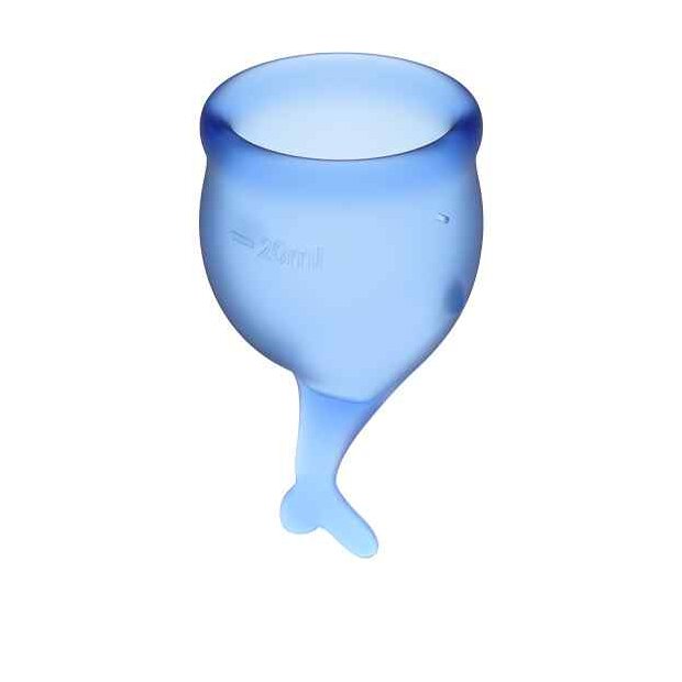 Satisfyer Feel Secure Menstrual Cup Set Dark Blue