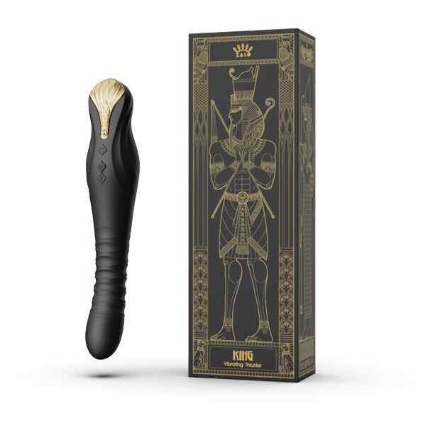 Zalo King Vibrating Thruster Obsidian Black