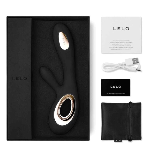 LELO Soraya Wave Rabbit Vibrator Schwarz 21,8 cm ⌀ 3,6 cm
