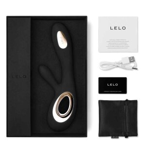 LELO Soraya Wave Rabbit Vibrator Schwarz 21,8 cm ⌀ 3,6 cm