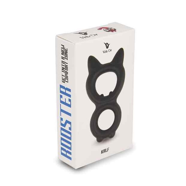 VelvOr Rooster Kalf Cat Shaped Cock Ring Design