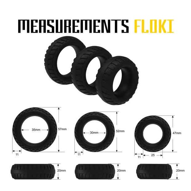 VelvOr Rooster Floki Pack Set of Sturdy Looking Cock Rings