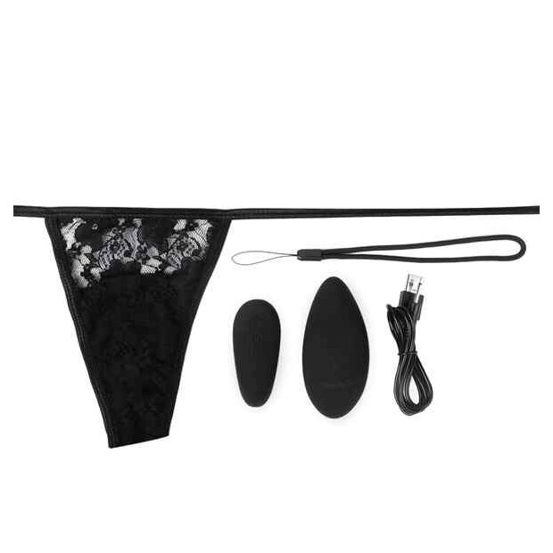 The Screaming O Ergonomic Vibrierendes Panty-Set Schwarz 2 Teilig
