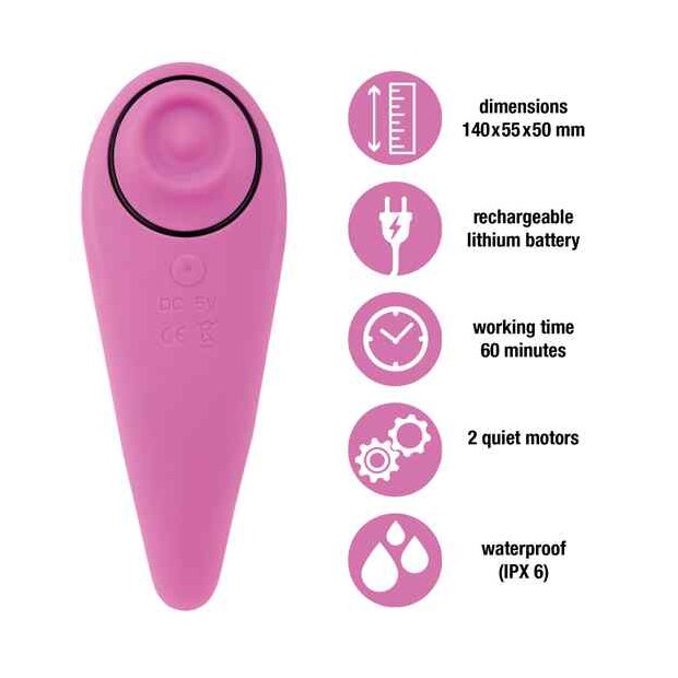 FeelzToys FemmeGasm Vibrator Pink 14 cm