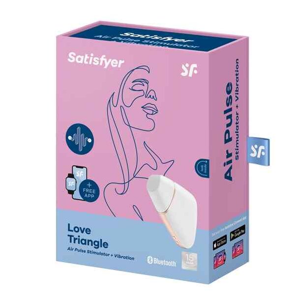 Satisfyer - Love Triangle Air Pulse Stimulator + Vibration White