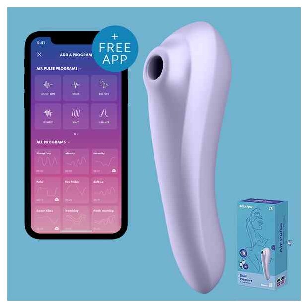 Satisfyer Dual Pleasure Air Pulse Druckwellenvibrator Lila