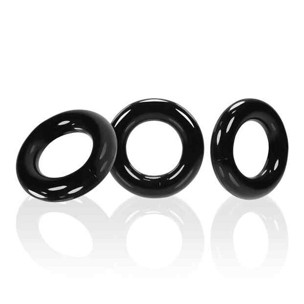 Oxballs Willy Rings 3er-Pack Penisringe Schwarz