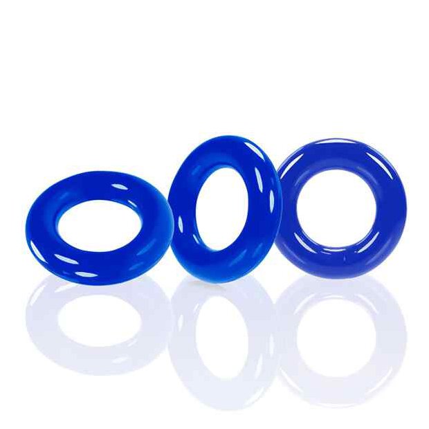 Oxballs Willy Rings 3-pack Cockrings Police Blue
