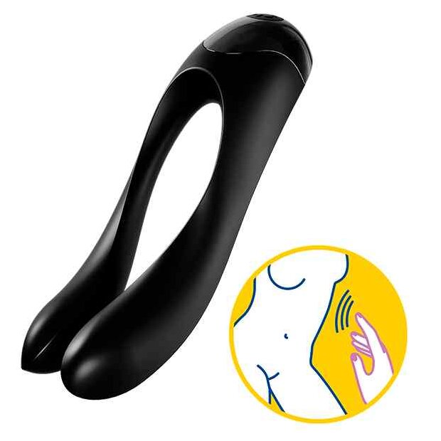 Satisfyer - Candy Candy Finger Vibrator Black