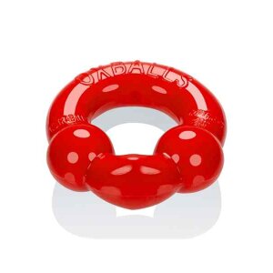 Oxballs ULTRABALLS Cockring 2er-Pack Penisring Rot Schwarz
