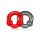 Oxballs ULTRABALLS Cockring 2er-Pack Penisring Rot Schwarz