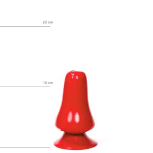 All Black All Red ABR39 Analplug Rot ⌀ 7 cm