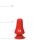 All Black All Red ABR39 Analplug Rot ⌀ 7 cm