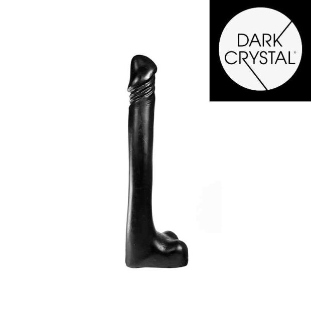 Dark Crystal DC14 Dildo Schwarz 25 cm ⌀ 3,5 cm