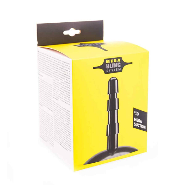 Hung System Mega Suction Cup Aufsatz Schwarz
