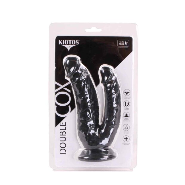 Kiotos COX 031 Black Doppeldildo Schwarz 21 cm ⌀ 4,5 cm