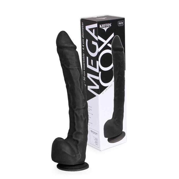 Kiotos COX MEGA 03 Dildo Schwarz 37 cm ⌀ 5 cm