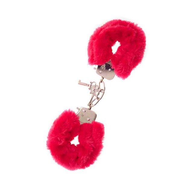 Dream Toys Handcuffs Wth Plush Red
