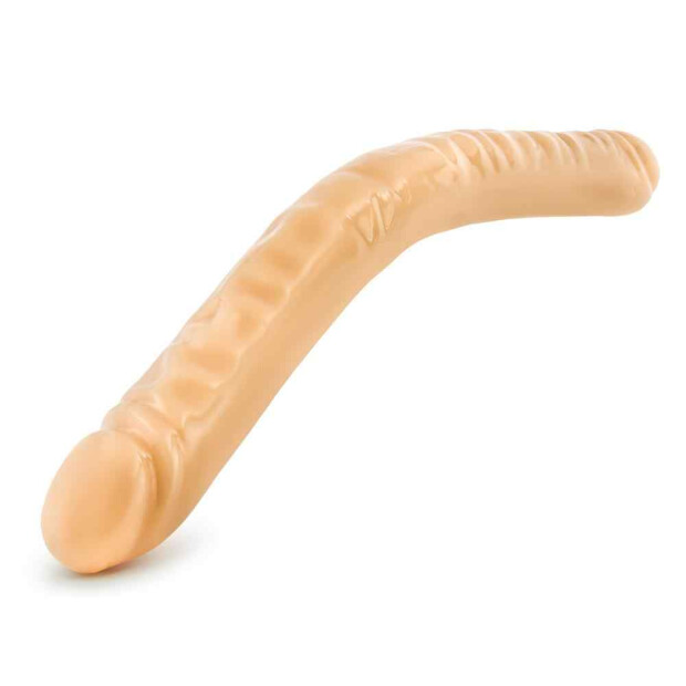 B Yours - 18 Inch Double Dildo Beige