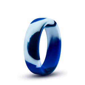 Blush Performance Silicone Camo Cock Ring Penisring Blau...