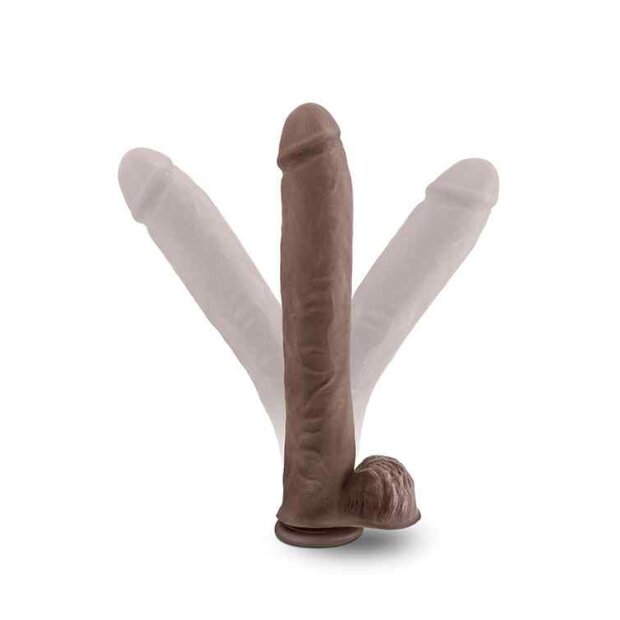 Blush Au Natural Daddy Sensa Feel Dildo Braun 35,5 cm