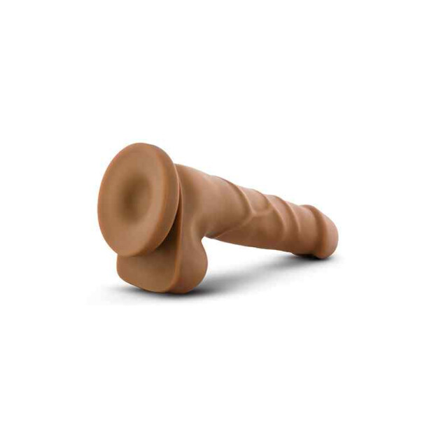 Blush Dr. Skin Realistic Cock Basic Mocha Dildo Braun 18 cm