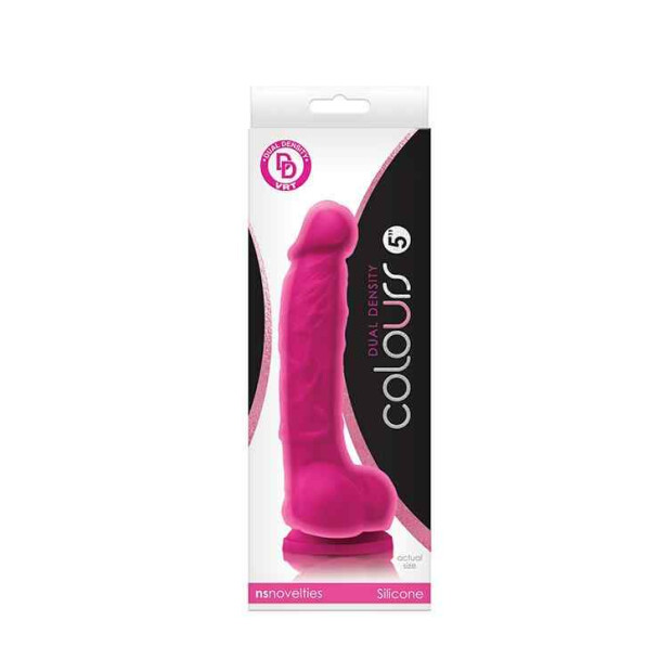 NS Novelties Colours Dual Density Dildo Pink 13 cm