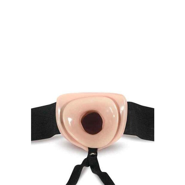 Blush Dr. Skin Hollow Strap On Beige 16,5 cm Taille 101 cm