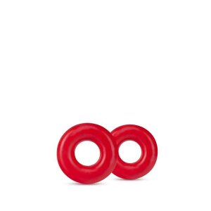 Stay Hard Donut Rings Oversized Red
