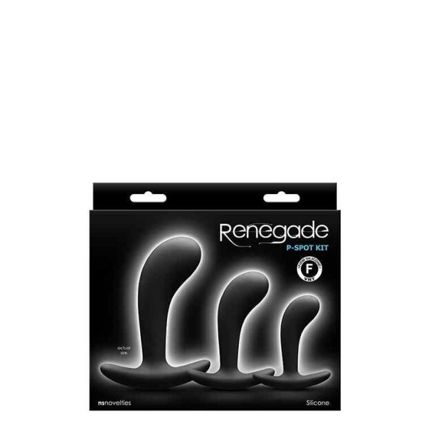 NS Novelties Renegade P Spot Kit Analplugs Schwarz 3 Teilig