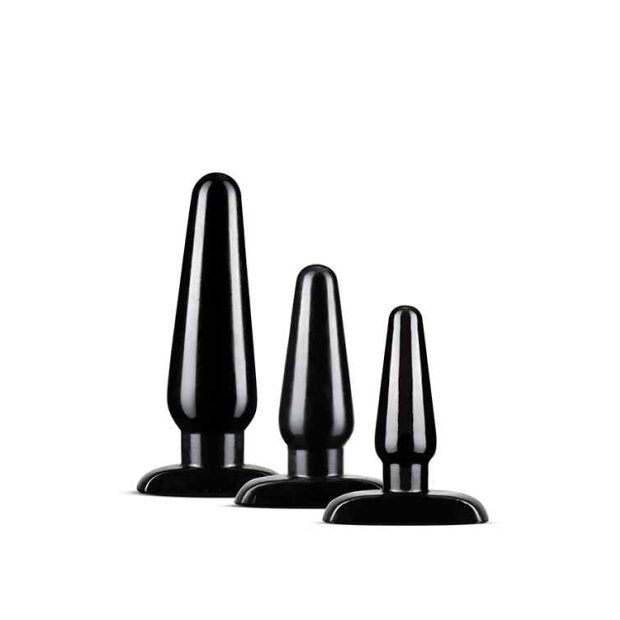 Anal Adventures Basic Plug Kit Black