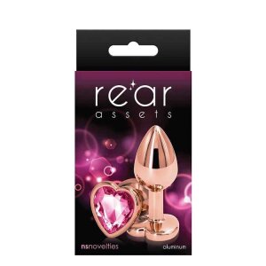 NS Novelties Rear Assets Rose Gold Heart S Pink Analplug...