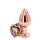 NS Novelties Rear Assets Rose Gold Heart M Rainbow Analplug Gold ⌀ 3,4 cm
