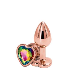 NS Novelties Rear Assets Rose Gold Heart Small Rainbow...