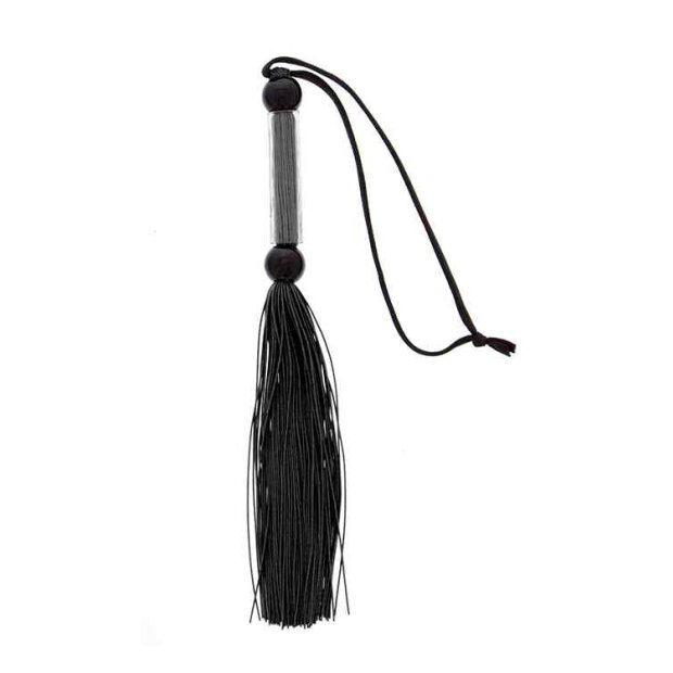 GP Silikon Flogger Peitsche, schwarz