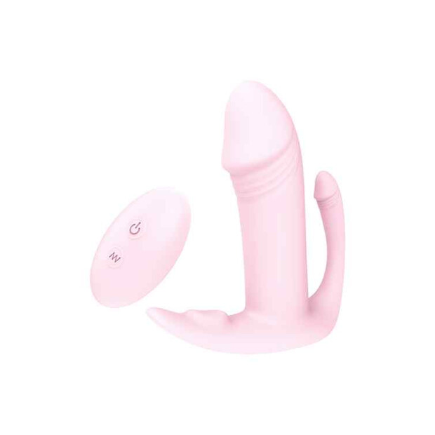 Dream Toys Vibes Of Love Remote Tri-Pleasurer Spezialvibrator Rosa