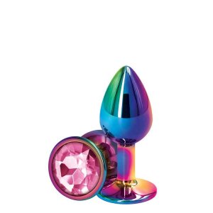 NS Novelties Rear Assets Multicolor Small Pink Analplug...