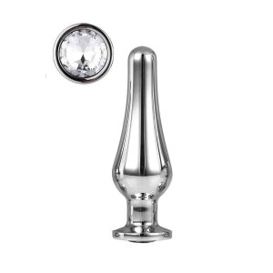 Dream Toys Gleaming Love Silver Pleasure Plug Medium...