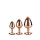 Gleaming Love Rose Gold Plug Set