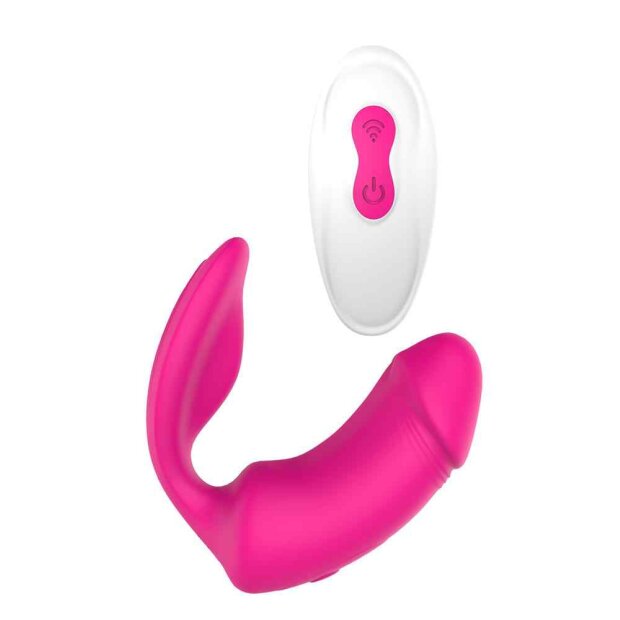 Dream Toys Vibes Of Love Remote Duo Pleaser Vibrator Pink