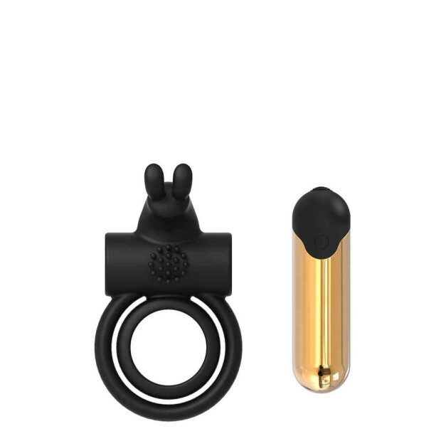 Dream Toys Elite Joel Penisring Schwarz ⌀ 2,5 cm und ⌀ 3,9 cm