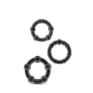 Blush Stay Hard Beaded Cockrings Penisringe Schwarz ⌀ 3,1...