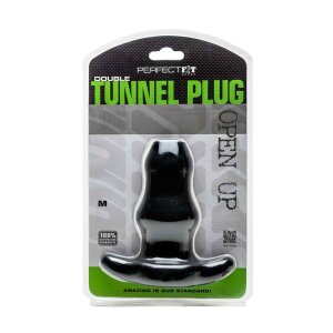 Perfect Fit Double Tunnel Plug Medium Tunnelplug Schwarz...