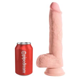 King Cock Plus Triple Density Fat Cock with Balls Dildo...
