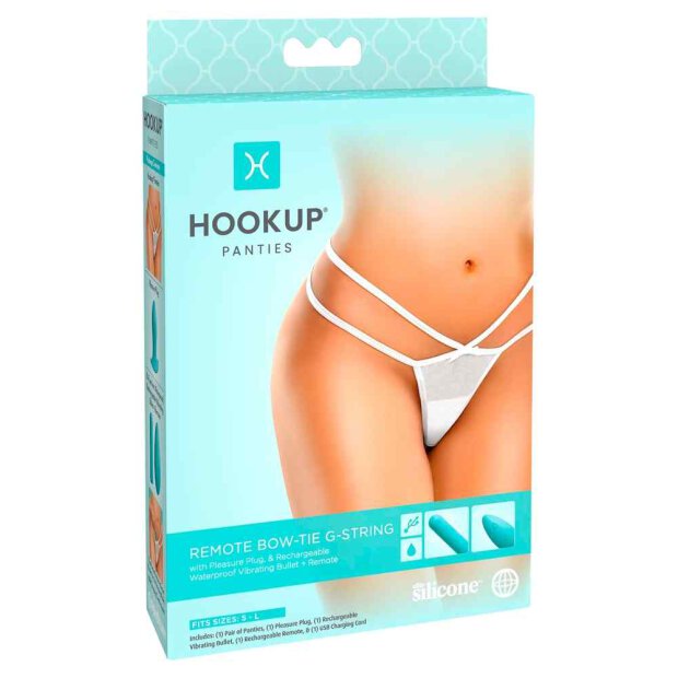 HOOKUP Remote Bow-Tie G-String S-L