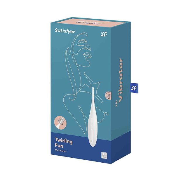Twirling Fun Tip Vibrator - White