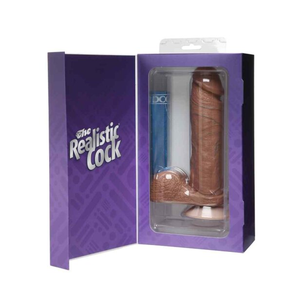 The Realistic Cock - 8 Inch - Mullato