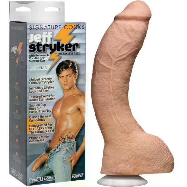 Doc Johnson Signature Cocks Jeff Stryker Dildo Beige 25,5 cm ⌀ 6,5 cm